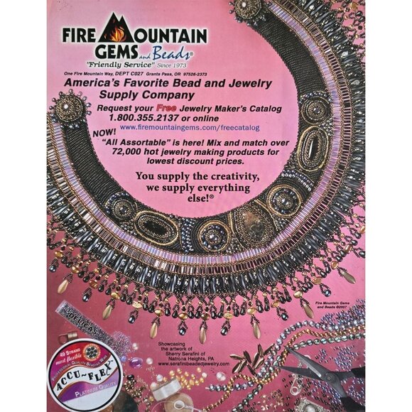 Beadwork Magazine June July 2007 Seeds And Chains A Steely Zen Necklace - Picture 3 of 16